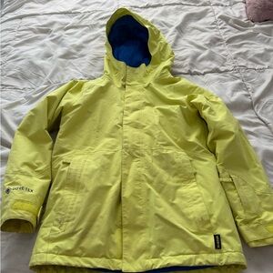 Burton Kids Lime Raincoat with Blue Lining